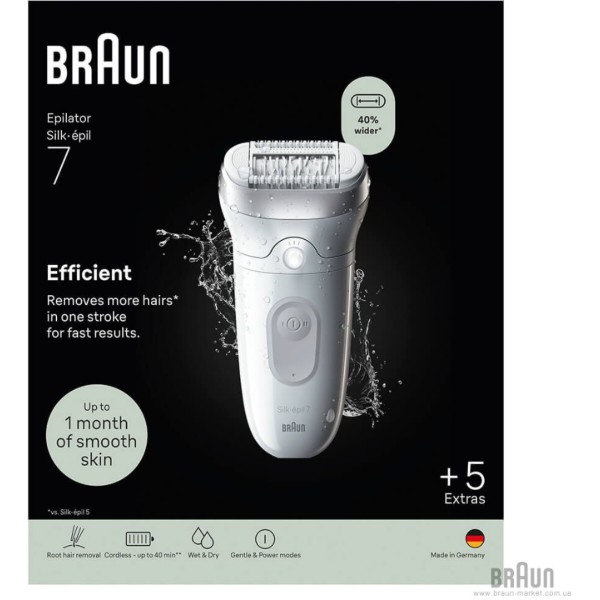 Фото - Епілятор Braun Silk-epil 7 SE 7-060 (7500435225106)