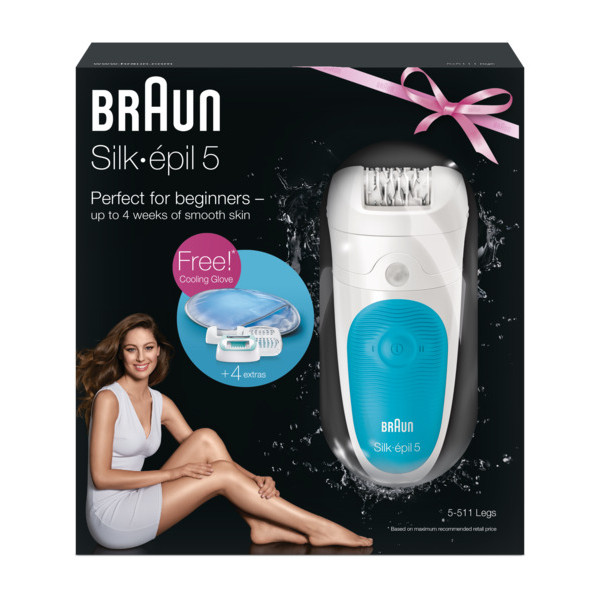 Фото - Эпилятор Braun Silk_epil 5_511 + Рукавиця