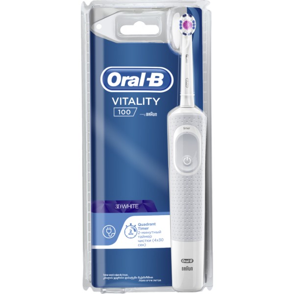 Фото - Зубная щетка электрическая Oral-B Braun Vitality D100.413.1 PRO 3D White