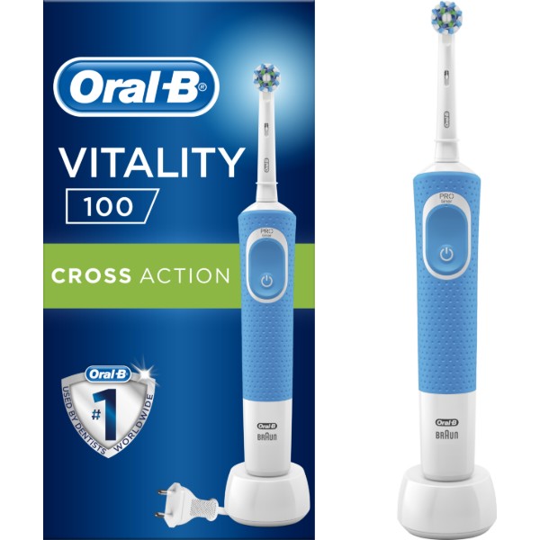 Фото - Зубная щетка электрическая Oral-B Braun Vitality D100.413.1 PRO CrossAction Blue