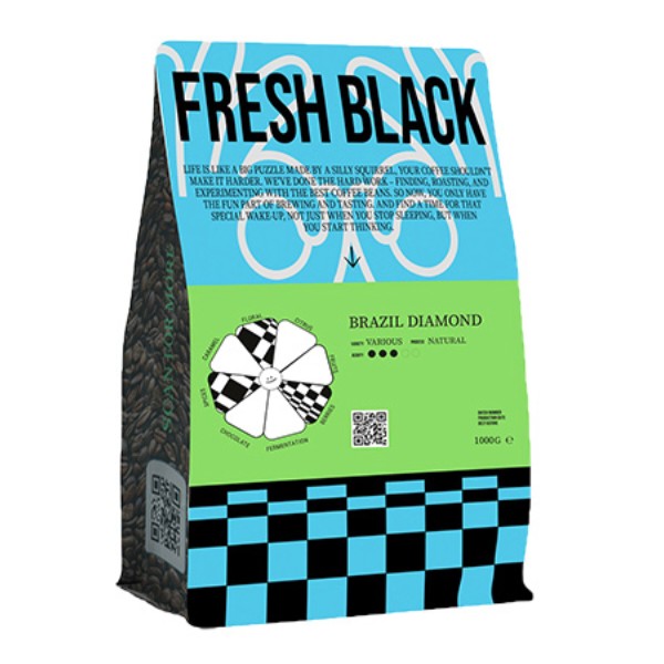 Фото - Кофе в зернах Fresh Black Бразилия 1000г