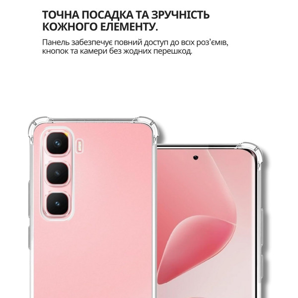 Фото - Чохол для смартфону BeCover Anti-Shock for Infinix Hot 60 Pro Plus (X6886) Clear (714698)