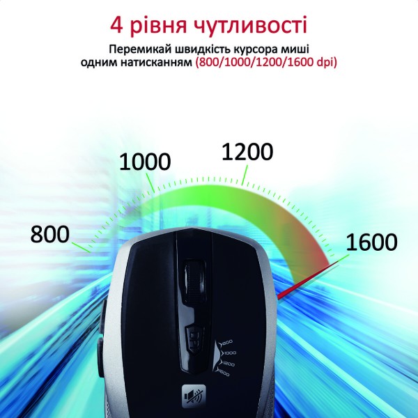 Фото - Миша бездротова Promate Breeze.Silver