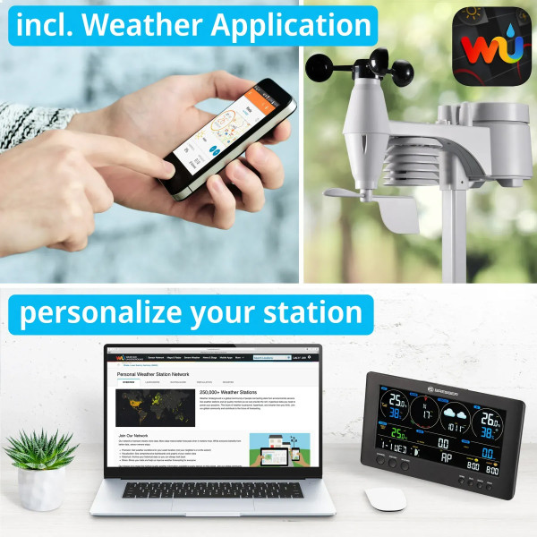 Фото - Метеостанція Bresser Professional WIFI 7in1 (7002541/10868)