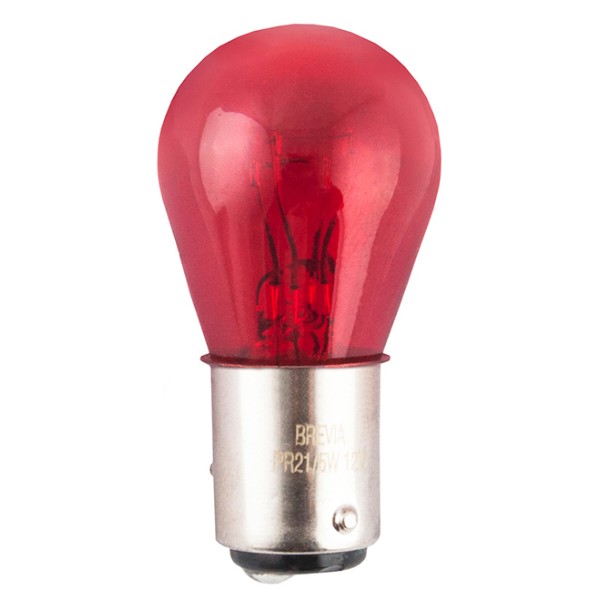 Фото - Автолампа Brevia PR21/5W 12V 21/5W BAW15d RED blister 2шт. (12327B2)