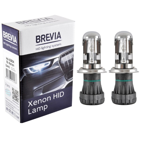 Фото - Автолампа Brevia H4 bi-xenon,4300K,85V,35W P43t-38 KET (12443)