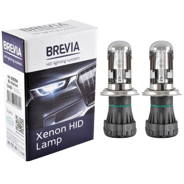 Фото - Автолампа Brevia H4 bi-xenon,6000K,85V,35W P43t-38 KET (12460)