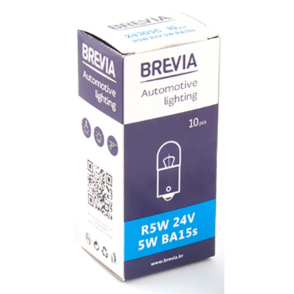 Фото - Автолампа Brevia R5W 24V 5W BA15s CP (24305C)