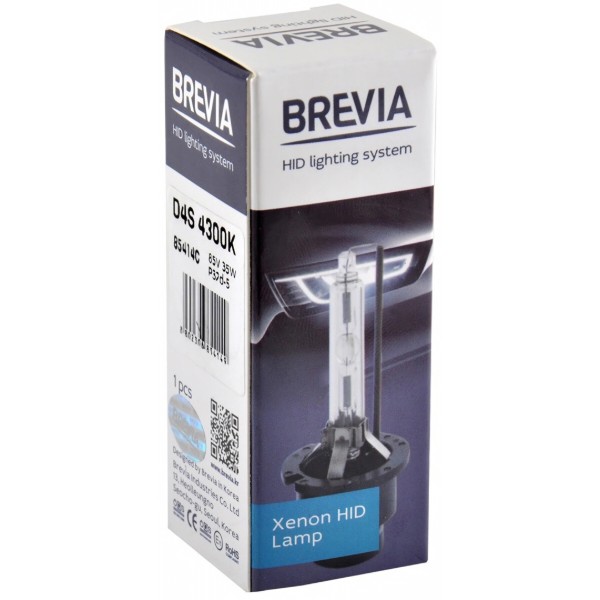 Фото - Автолампа Brevia D4S,4300K,42V,35W PK32d-5, (85414c)