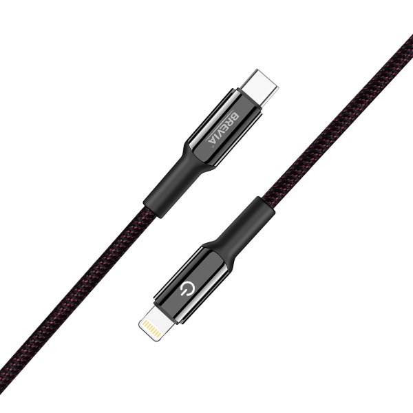Фото - Кабель Brevia Type-C to Lightning 30W 1,2m, black (54120BCLC1)