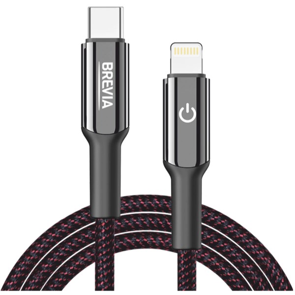 Фото - Кабель Brevia Type-C to Lightning 30W 1,2m, black (54120BCLC1) Фото - Кабель Brevia Type-C to Lightning 30W 1,2m, black (54120BCLC1)