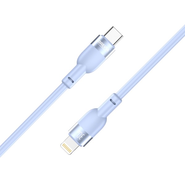 Фото - Кабель Brevia Type-C to Lightning 30W 1.2m, blue, ZIP (52120UCLZ1)