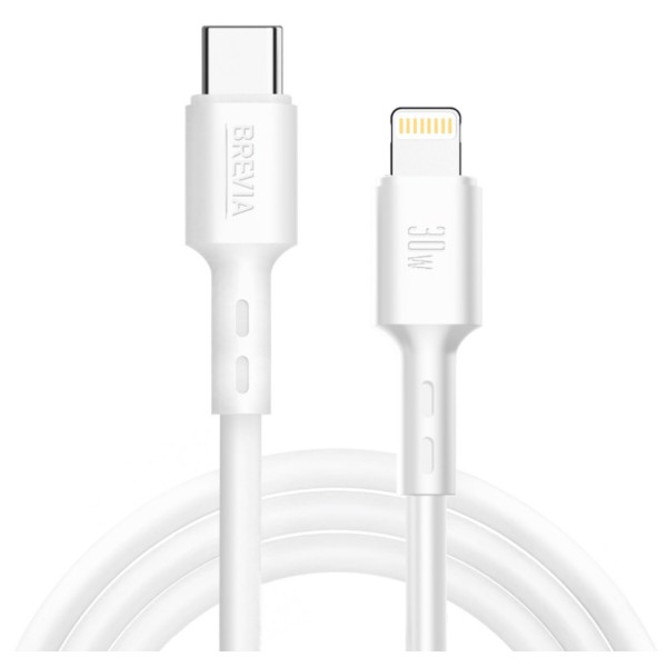 Фото - Кабель Brevia Type-C to Lightning 30W 1m, white, box (51100WCLC1)