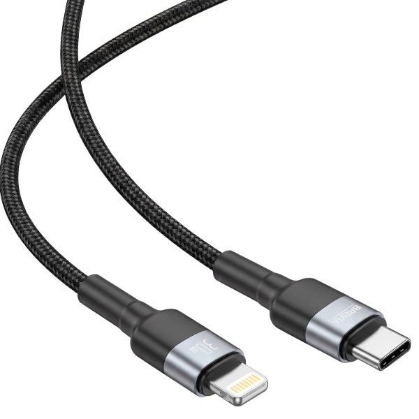 Фото - Кабель Brevia Type-C to Lightning 30W 1m, black, box (53100BCLC1)