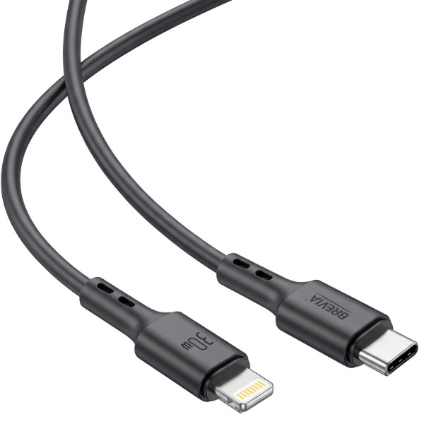 Фото - Кабель Brevia Type-C to Lightning 30W 1m, black, box (51100BCLC1)