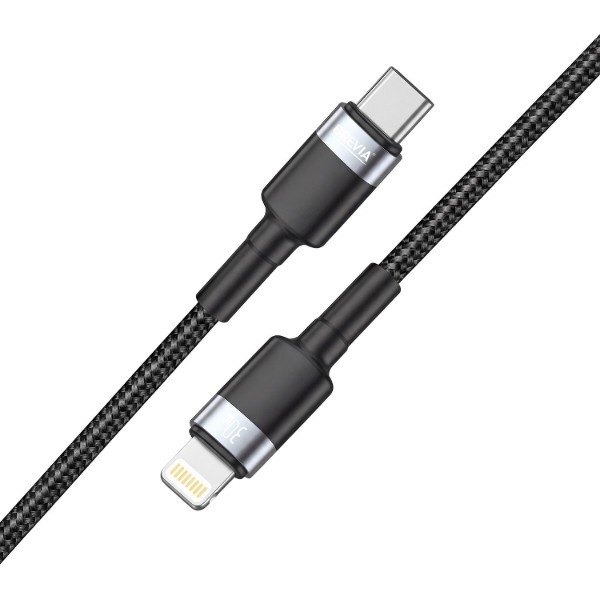 Фото - Кабель Brevia Type-C to Lightning 30W 1m, black, box (53100BCLC1)