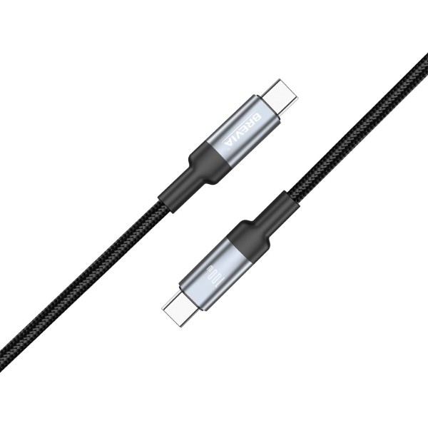 Фото - Кабель Brevia Type-C to Type-C 100W 2m, black (57200BCCC1)