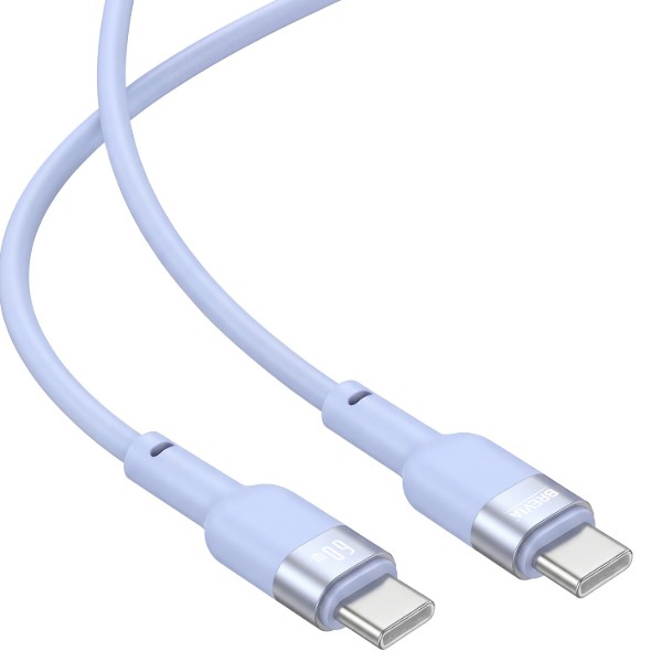 Фото - Кабель Brevia Type-C to Type-C 60W 1.2m, blue, box (52120UCCC1)