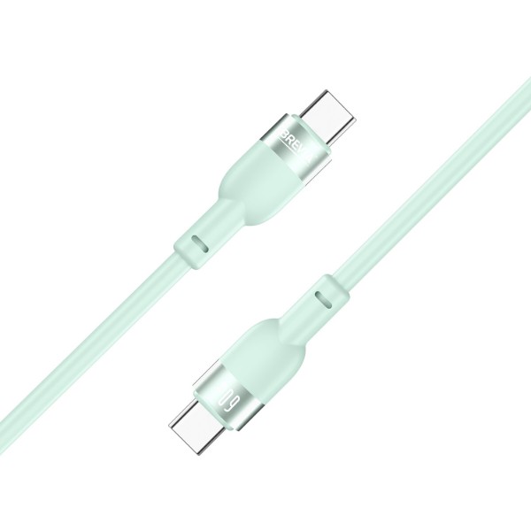 Фото - Кабель Brevia Type-C to Type-C 60W 1.2m, mint, box (52120MCCC1)