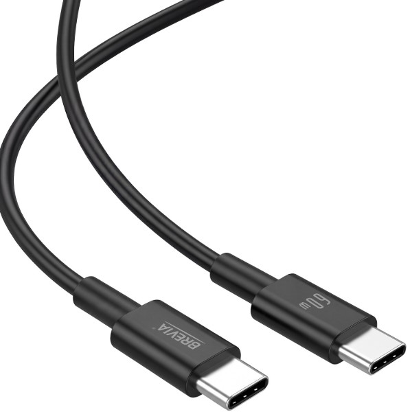 Фото - Кабель Brevia Type-C to Type-C 60W 1m, black (55100BCCZ1)