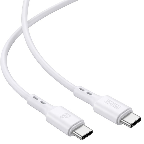 Фото - Кабель Brevia Type-C to Type-C 60W 1m, white, ZIP (51100WCCZ1)