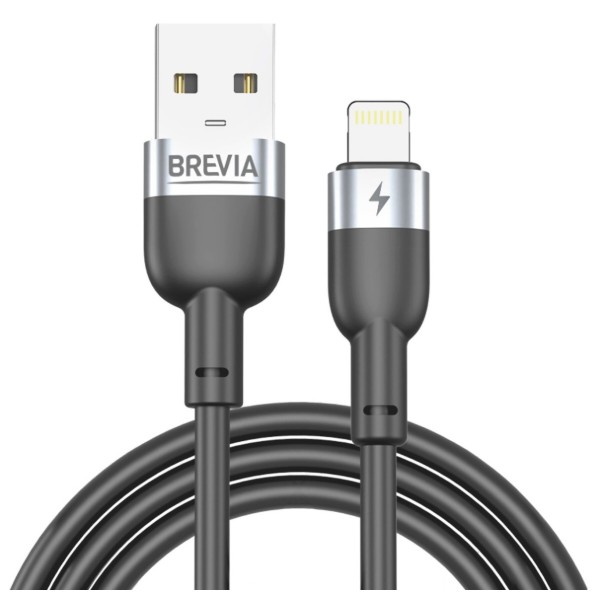 Фото - Кабель Brevia USB to Lightning 1.2m, black, box (52120BULC1)