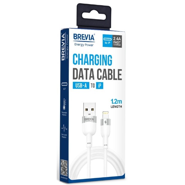 Фото - Кабель Brevia USB to Lightning 1.2m, white, box (52120WULC1)