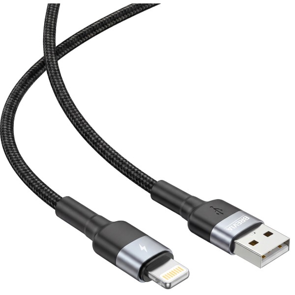 Фото - Кабель Brevia USB to Lightning 1m, black (53100BULC1)