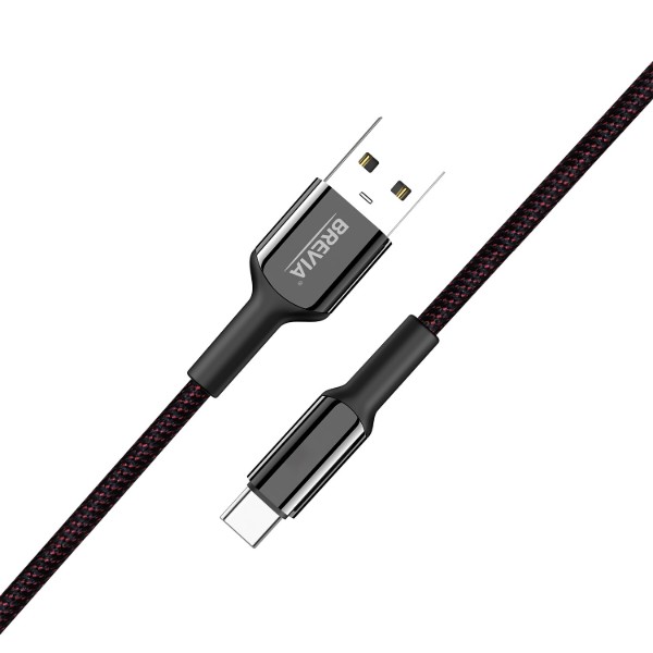 Фото - Кабель Brevia USB to Type-C 1,2m, black (54120BUCC1)