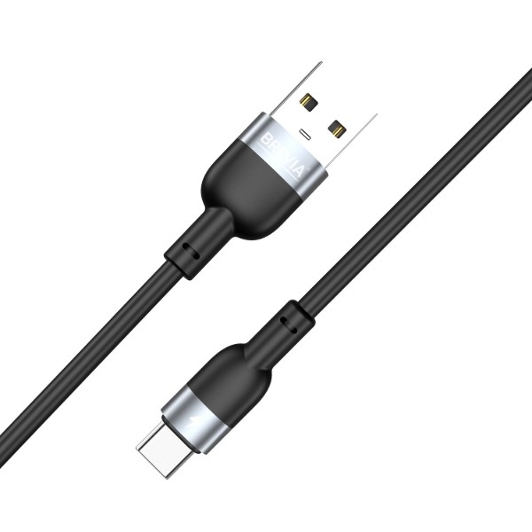 Фото - Кабель Brevia USB to Type-C 1.2m, black, box (52120BUCC1)