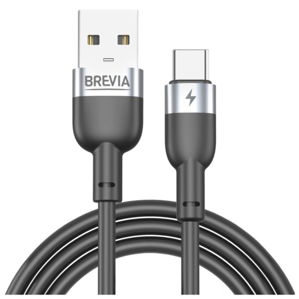 Фото - Кабель Brevia USB to Type-C 1.2m, black, box (52120BUCC1) Фото - Кабель Brevia USB to Type-C 1.2m, black, box (52120BUCC1)
