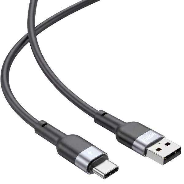 Фото - Кабель Brevia USB to Type-C 1.2m, black, box (52120BUCC1)