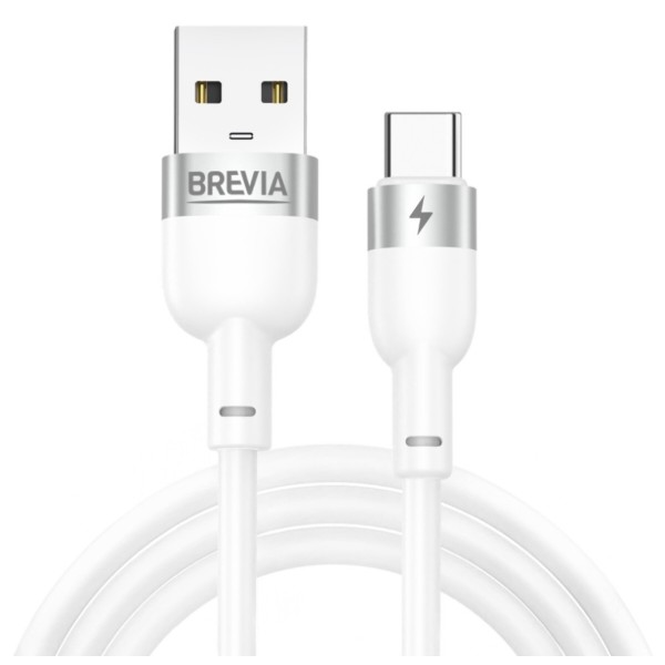 Фото - Кабель Brevia USB to Type-C 1.2m, white, ZIP (52120WUCZ1) Фото - Кабель Brevia USB to Type-C 1.2m, white, ZIP (52120WUCZ1)