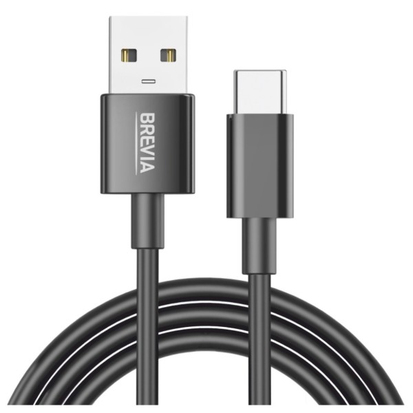 Фото - Кабель Brevia USB to Type-C 1m, black (55100BUCC1) Фото - Кабель Brevia USB to Type-C 1m, black (55100BUCC1)