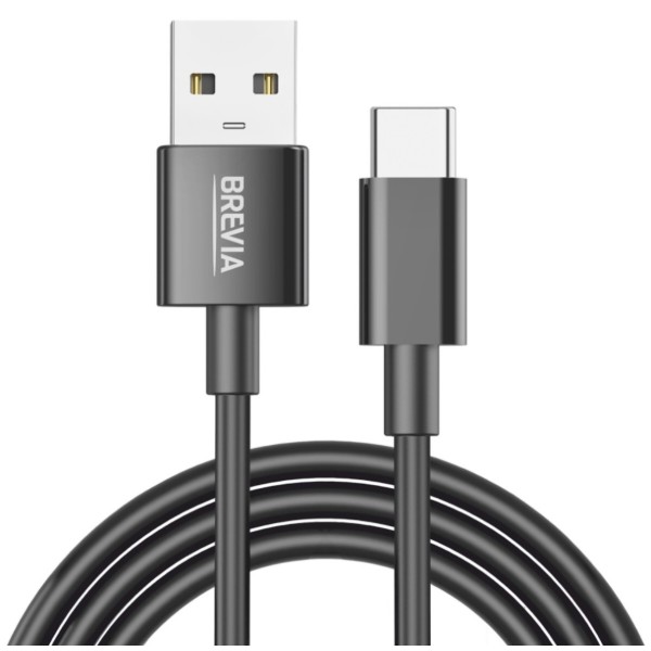 Фото - Кабель Brevia USB to Type-C 1m, black (55100BUCZ1) Фото - Кабель Brevia USB to Type-C 1m, black (55100BUCZ1)