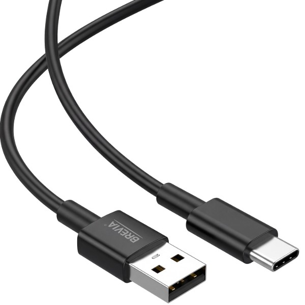 Фото - Кабель Brevia USB to Type-C 1m, black (55100BUCZ1)