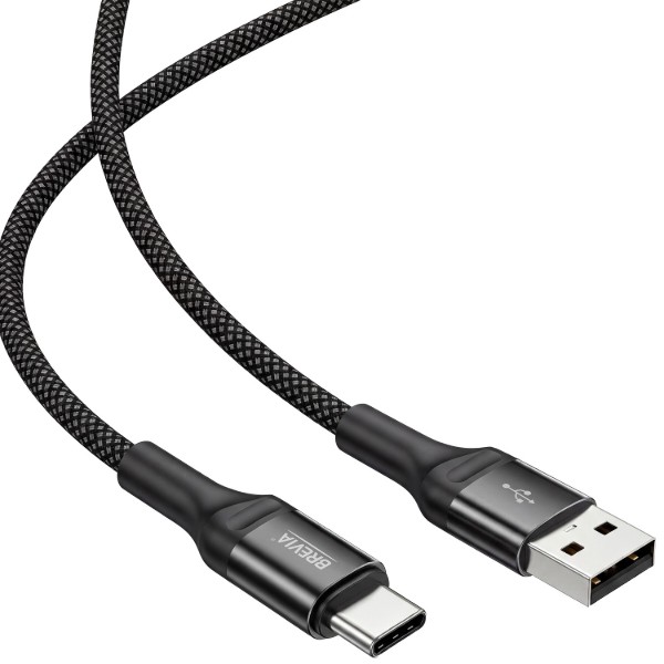 Фото - Кабель Brevia USB to Type-C 1m, black (56100BUCZ1)