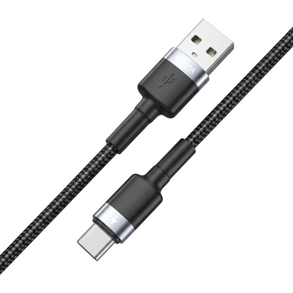 Фото - Кабель Brevia USB to Type-C 1m, black, box (53100BUCC1)