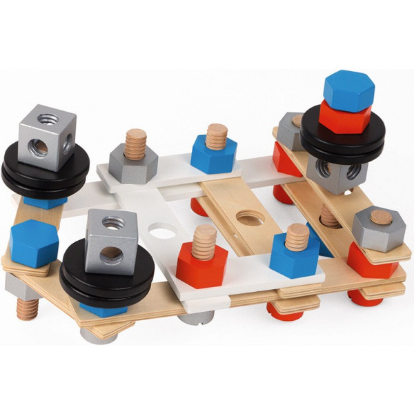 Фото - Конструктор деревянный Janod DIY 50 ел (J06480)