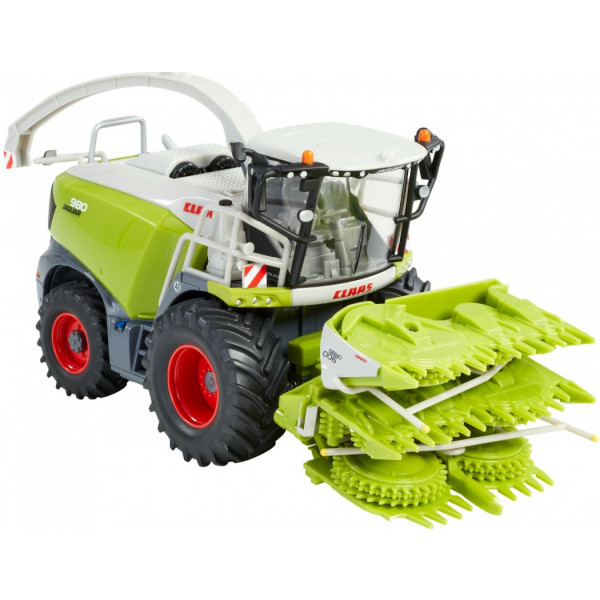 Фото - Колекційна сільськогосподарська техніка Britains Комбайн кормозбиральний Claas Jaguar 980 з жаткою Orbis 900, 1:32 (43285)