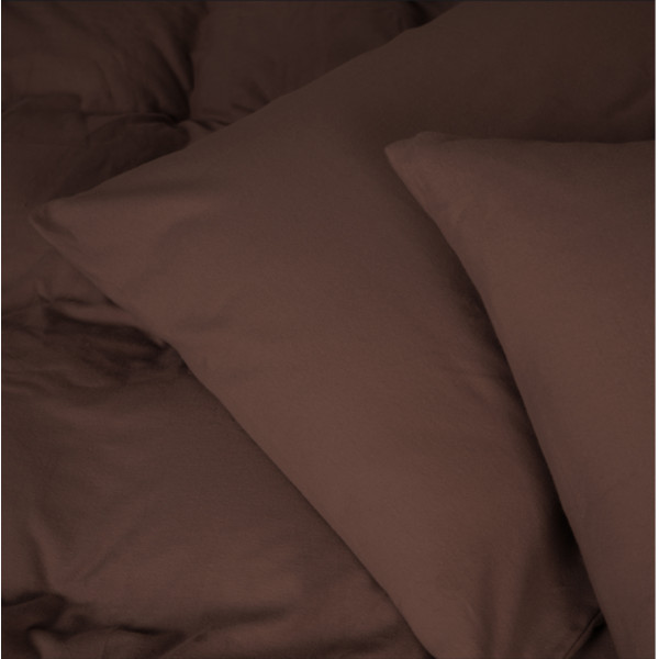 Фото - Простирадло двоспальне MirSon Фланель 003 Brown 180x190 см (2200009649042)
