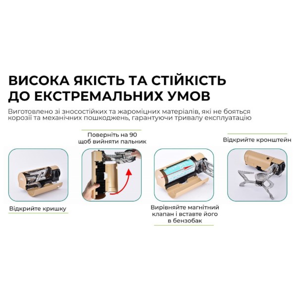 Фото - Горелка газовая BRS BRS-99 бежевый
