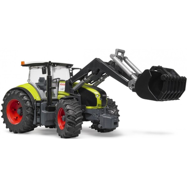 Фото - Наземна будівельна техніка BRUDER Трактор Claas Axion 950 з навантажувачем (03013)