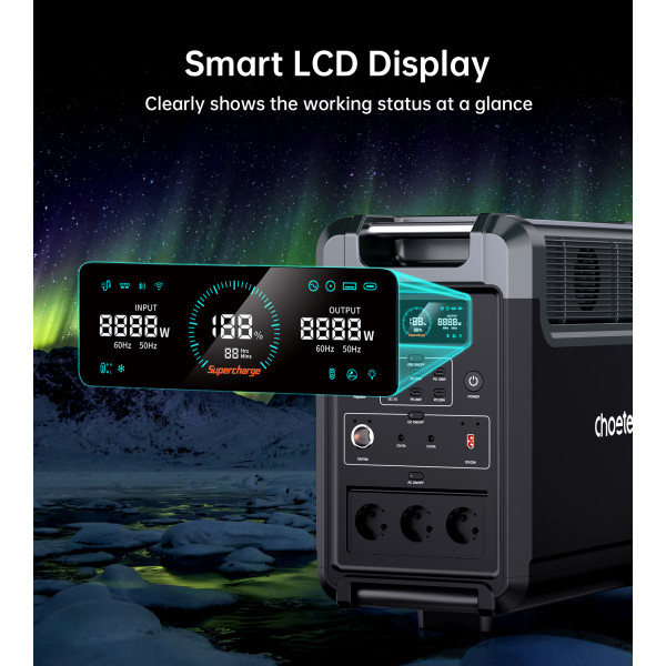 Фото - Зарядна станція універсальна Choetech 3600W (BS009)