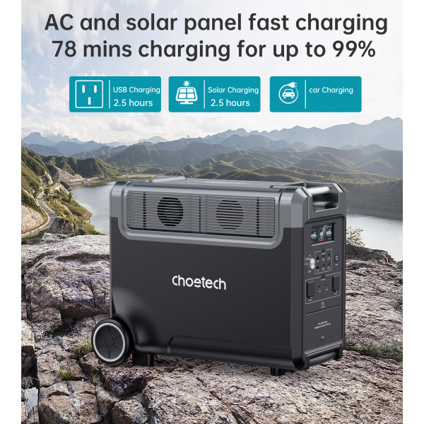 Фото - Зарядна станція універсальна Choetech 3600W (BS009)