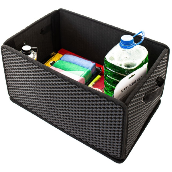 Фото - Сумка-органайзер в багажник EVAtech LightBox 33x50x25 см ромб чорний кант чорний BS13837OS5RBB