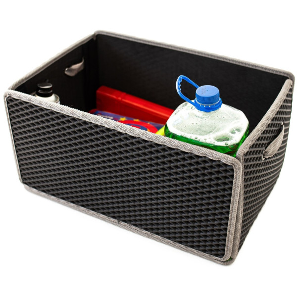 Фото - Сумка-органайзер в багажник EVAtech LightBox 33x50x25 см ромб чорний кант сірий BS13837OS5RBG