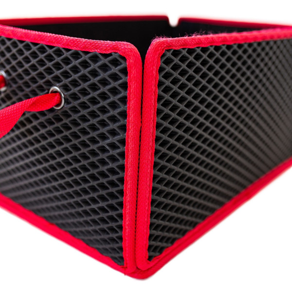Фото - Сумка-органайзер в багажник EVAtech LightBox 33x50x25 см ромб чорний кант червоний BS13837OS5RBR