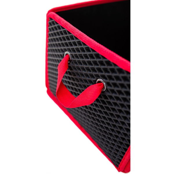 Фото - Сумка-органайзер в багажник EVAtech LightBox 33x50x25 см ромб чорний кант червоний BS13837OS5RBR