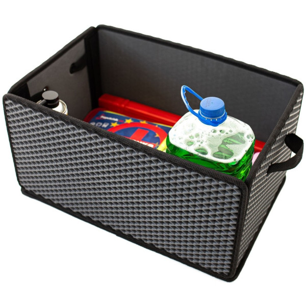 Фото - Сумка-органайзер в багажник EVAtech LightBox 33x50x25 см ромб сірий кант чорний BS13837OS5RGB